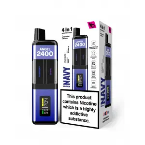 Navy Edition Angel 2400 Rechargeable Disposable Vape by Vapes Bars 20mg